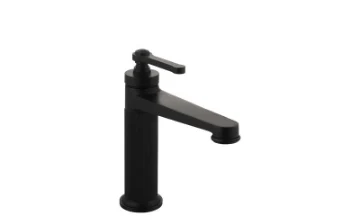 B-039B matte black 35mm single-lever bathroom basin mixer faucet