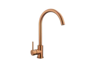 A-056G grifo monomando de cocina SS304 oro cepillado 35mm