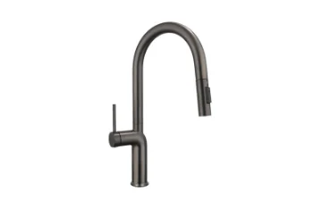 A-056G grifo monomando de cocina SS304 oro cepillado 35mm