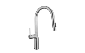 A-056G grifo monomando de cocina SS304 oro cepillado 35mm