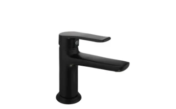 B-049B Matte black 35mm single lever bathroom basin mixer faucet